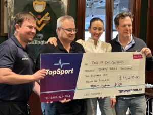 Donation Cheque 2023 Nrl Finals Lunch For Pass It On Clothing